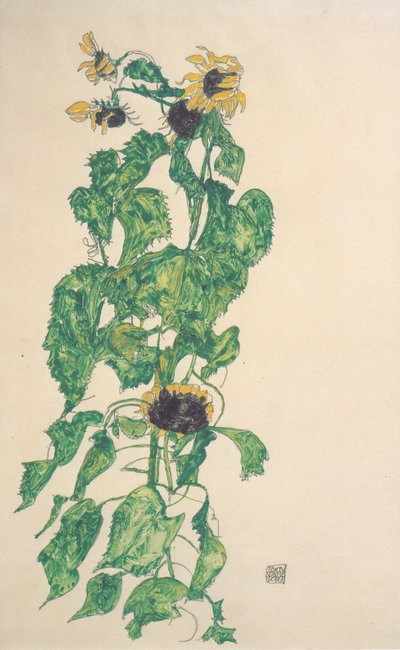 Tournesols - Egon Schiele